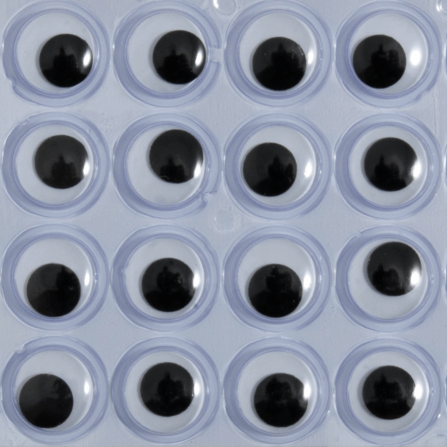 Trimits Stick-On Toy Eyes - Googly 12mm (Pack of 40)