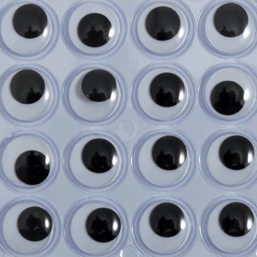 Trimits Stick-On Toy Eyes - Googly 15mm (Pack of 32)