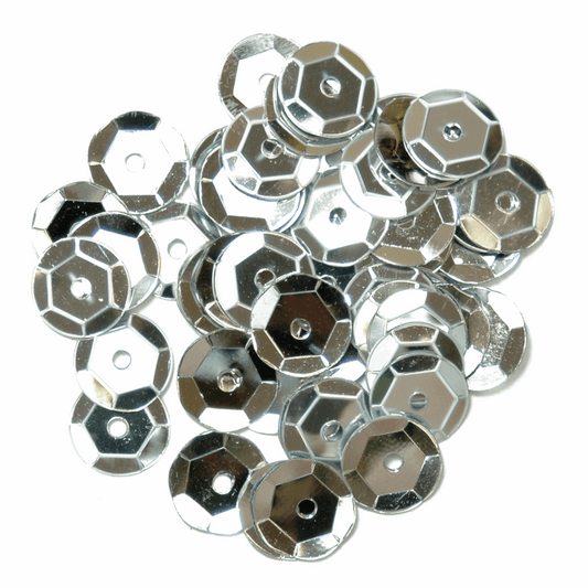 Trimits Silver Cup Sequins - 8mm