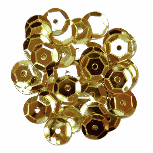 Trimits Gold Cup Sequins - 8mm