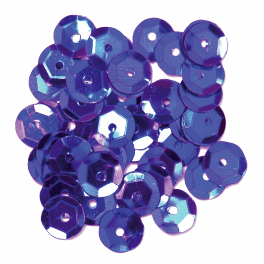 Trimits Royal Blue Cup Sequins - 8mm