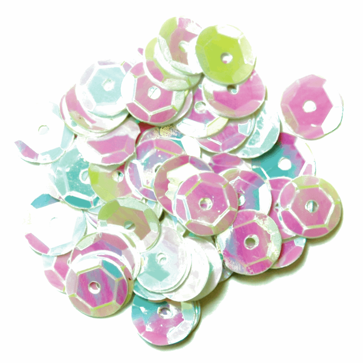 Trimits White Cup Sequins - 8mm