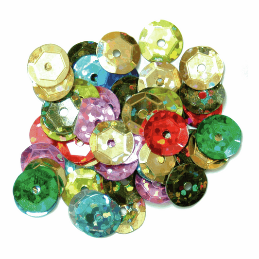 Trimits Multi-Coloured Holographic Sequins - 8mm