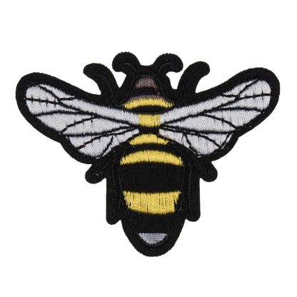 Embroidered bee motif