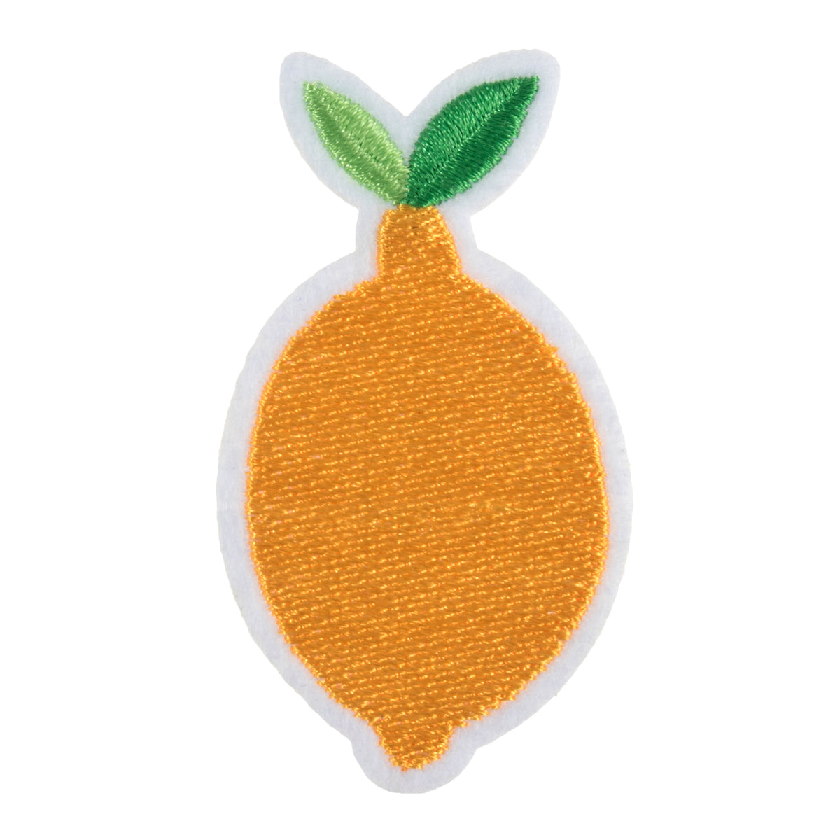 Embroidered lemon motif