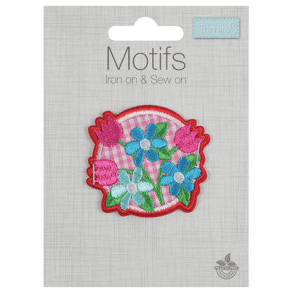 Trimits Iron-On/Sew On Motif Patch - Floral