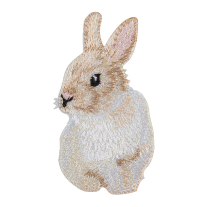 Embroidered bunny motif