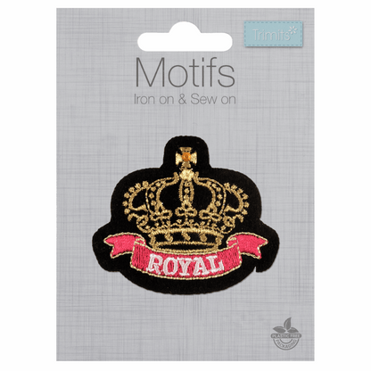 Iron-On/Sew On Motif Patch - Royal Crown