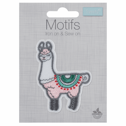 Trimits Iron-On/Sew On Motif Patch - Llama
