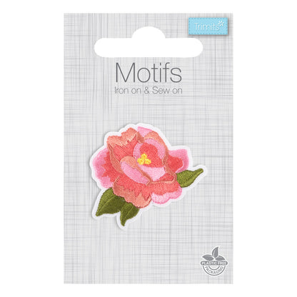 Embroidered floral motif