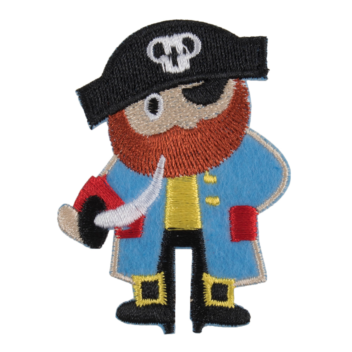 Embroidered pirate motif