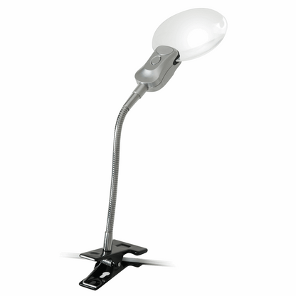 PURElite Magnifying Clip-on LED Lamp with flexible arm