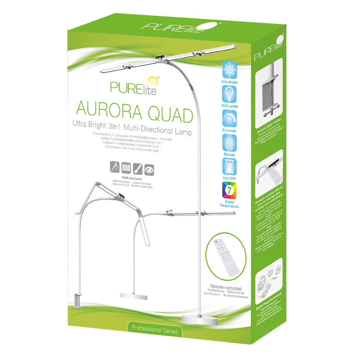 PURElite Aurora Quad lamp with four light heads