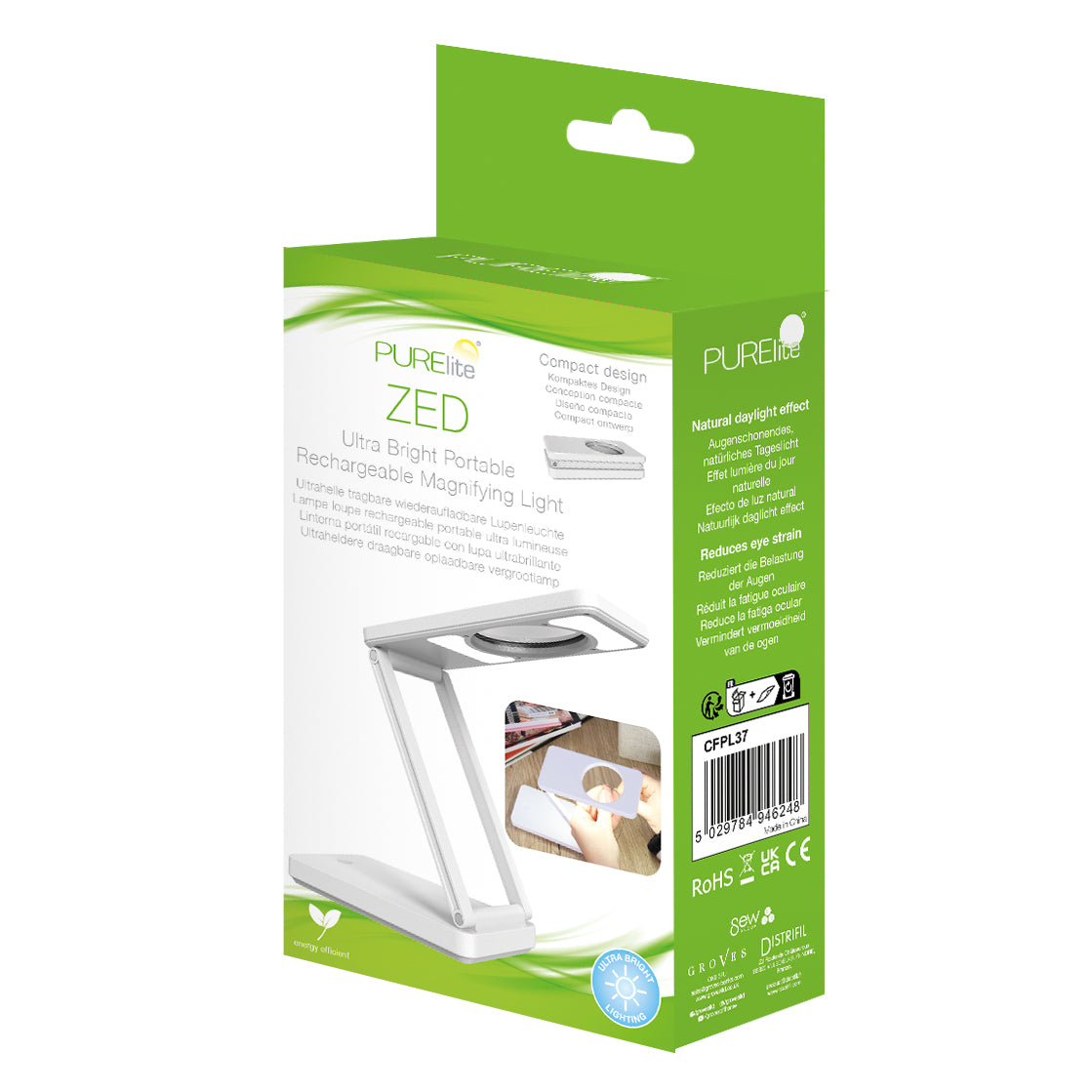 PURElite Zed folding magnifying light