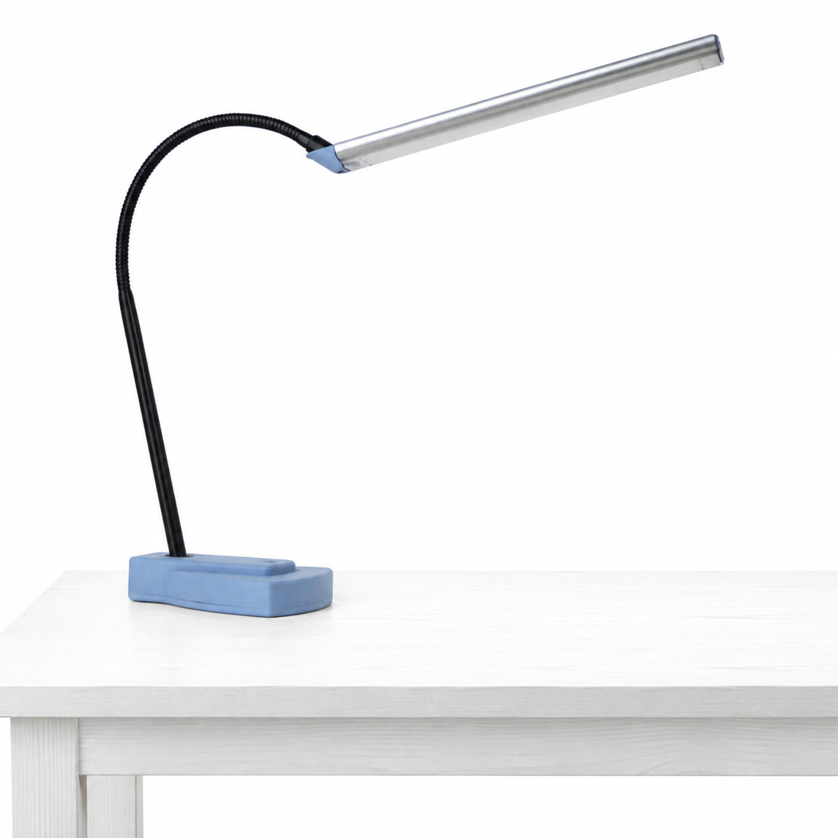 PURElite Lux LED table lamp with long head and gooseneck