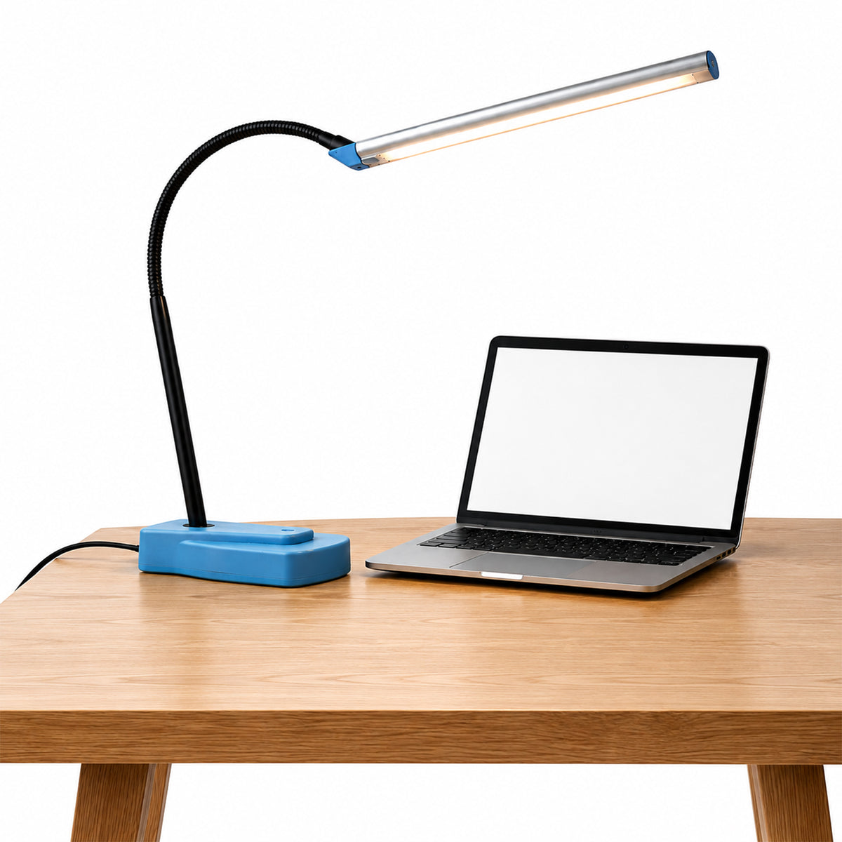 PURElite Lux LED table lamp with long head and gooseneck