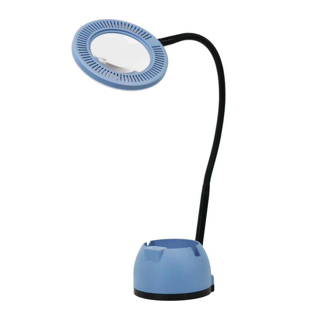PURElite Volt magnifying table lamp with phone stand base