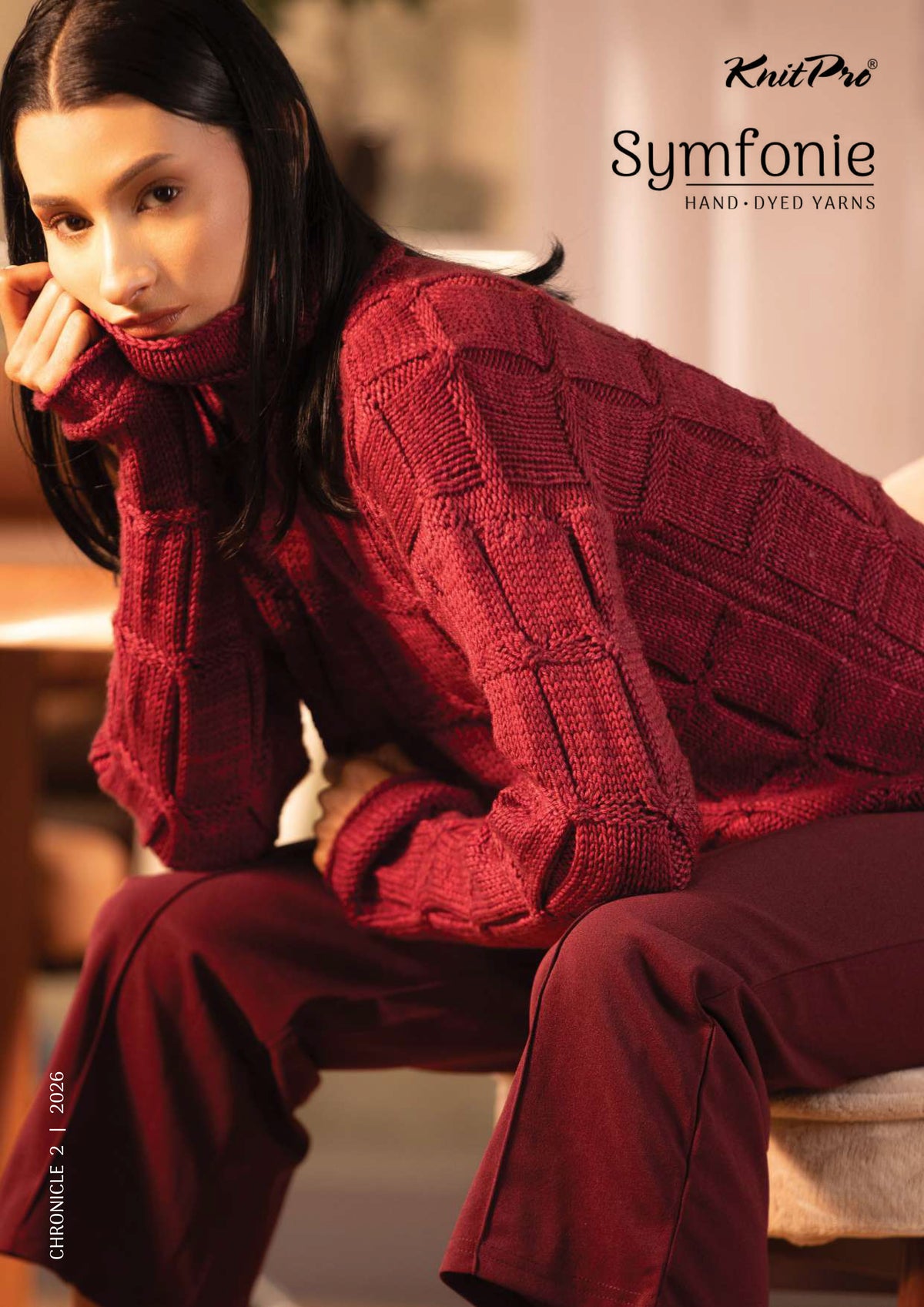 Cover of the Symfonie Yarns Chronicle 2 pattern book