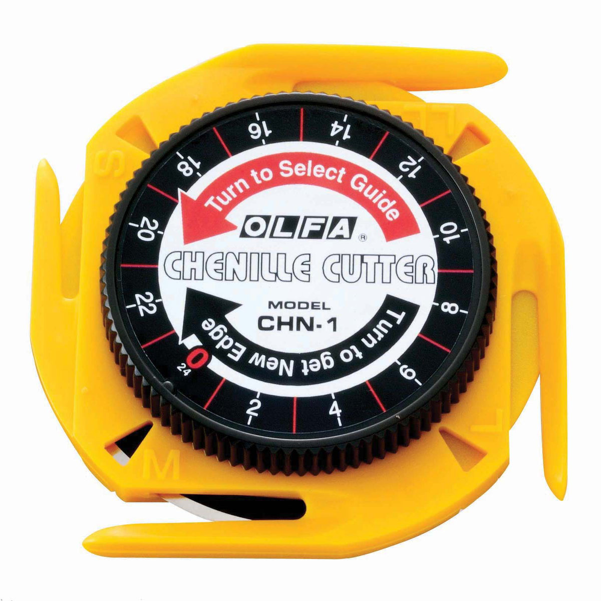 Olfa chenille rotary cutter with guide foot