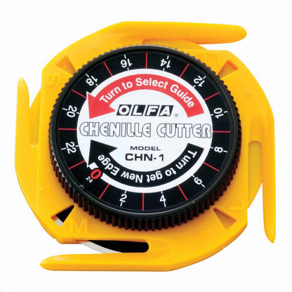 Olfa chenille rotary cutter with guide foot