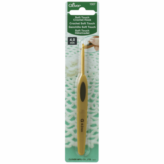 Clover Soft Touch Crochet Hook - 13cm x 4.00mm