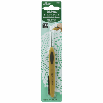 Clover Soft Touch Crochet Hook - 12.5cm x 1.25mm