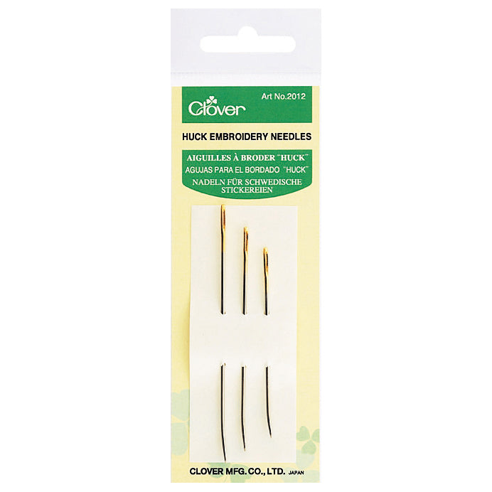 Clover huck embroidery needles in packet