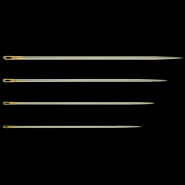 Clover gold eye milliners needles in packet