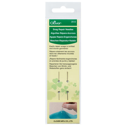 Clover snag repair needles in packet