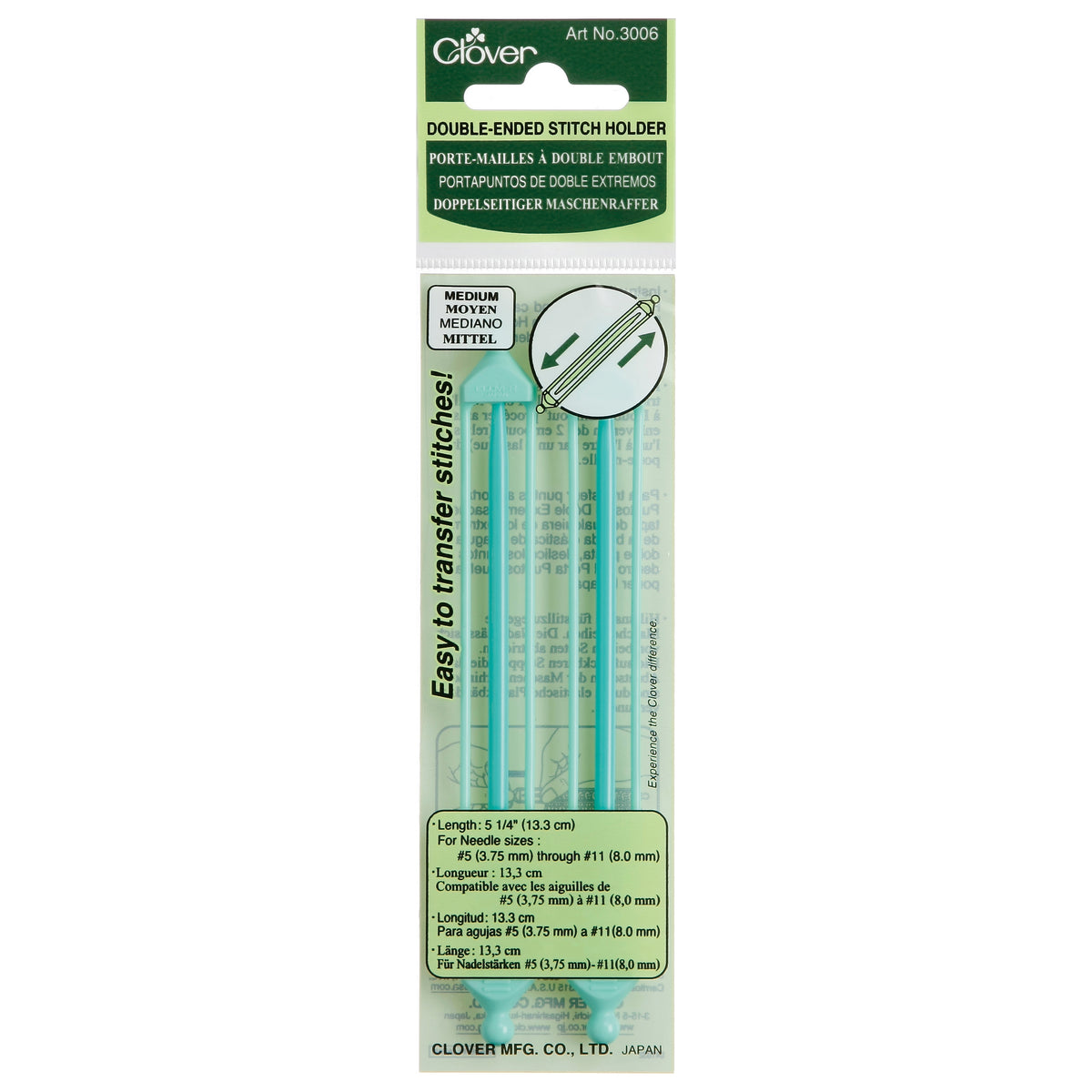 Clover Double-Ended Stitch Holder - Medium