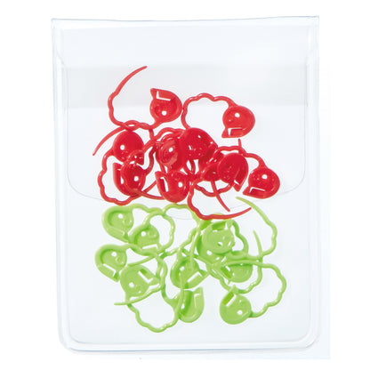 Clover small locking stitch markers with case
