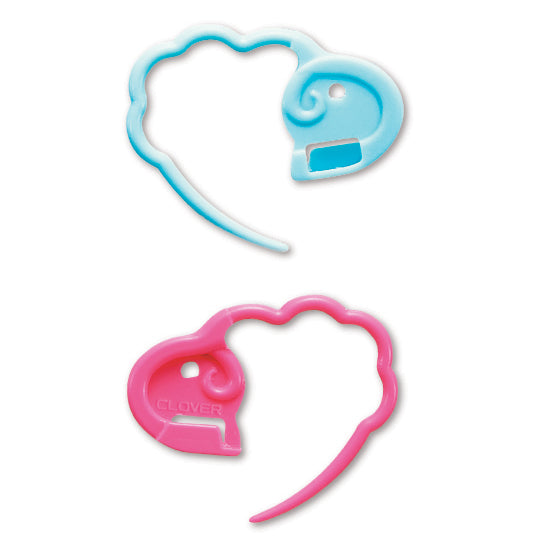 Clover medium locking stitch markers with case