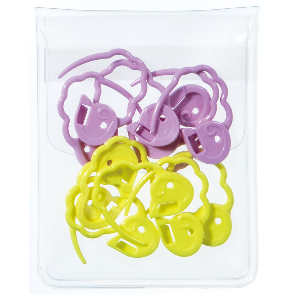 Clover large quick locking stitch markers with storage case