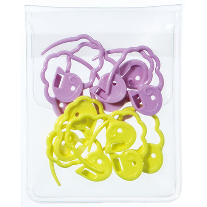 Clover large quick locking stitch markers with storage case