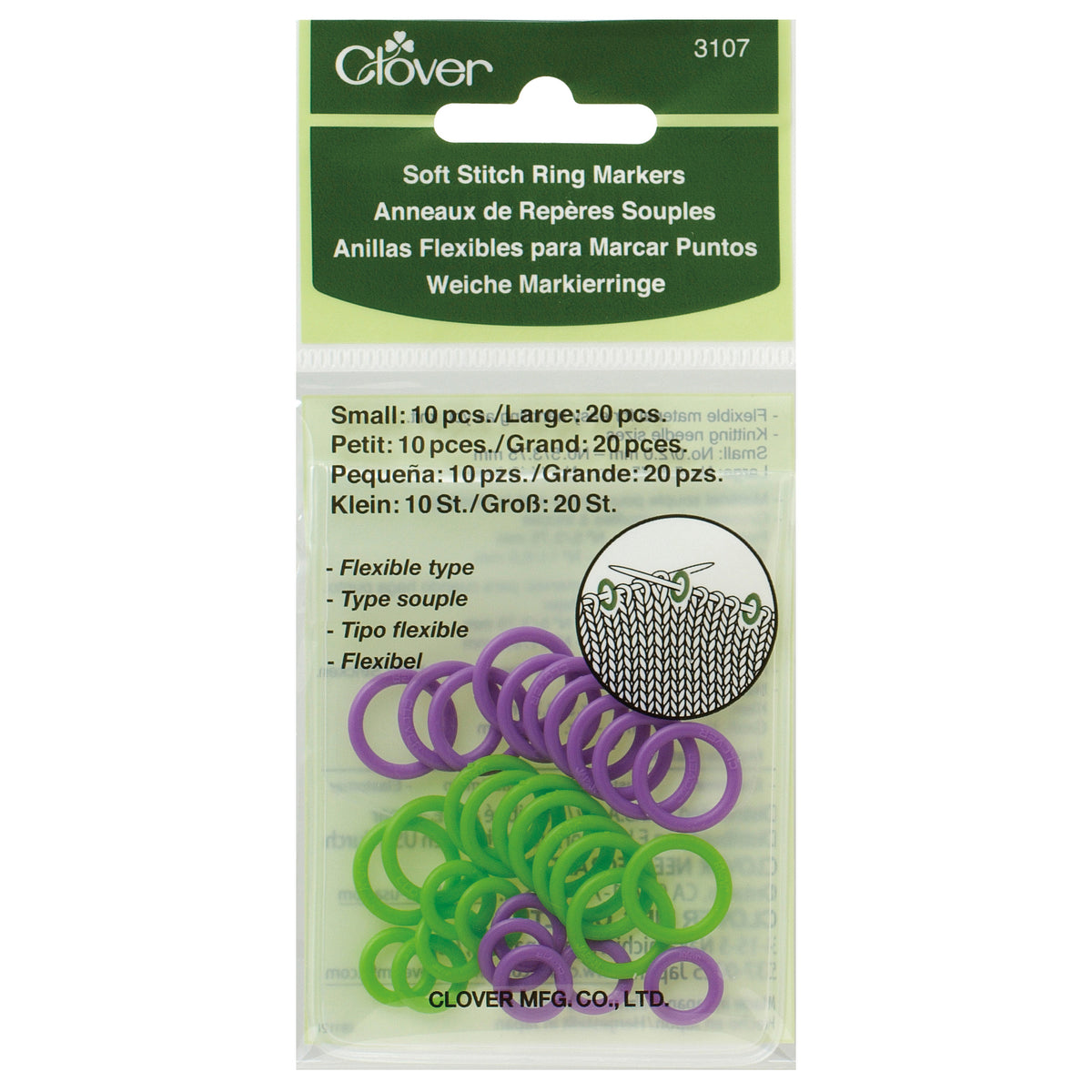 Clover Soft Stitch Ring Markers