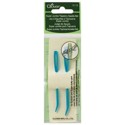 Two Clover super jumbo plastic tapestry needles with bent tips