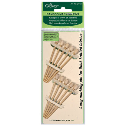 Clover long bamboo marking pins