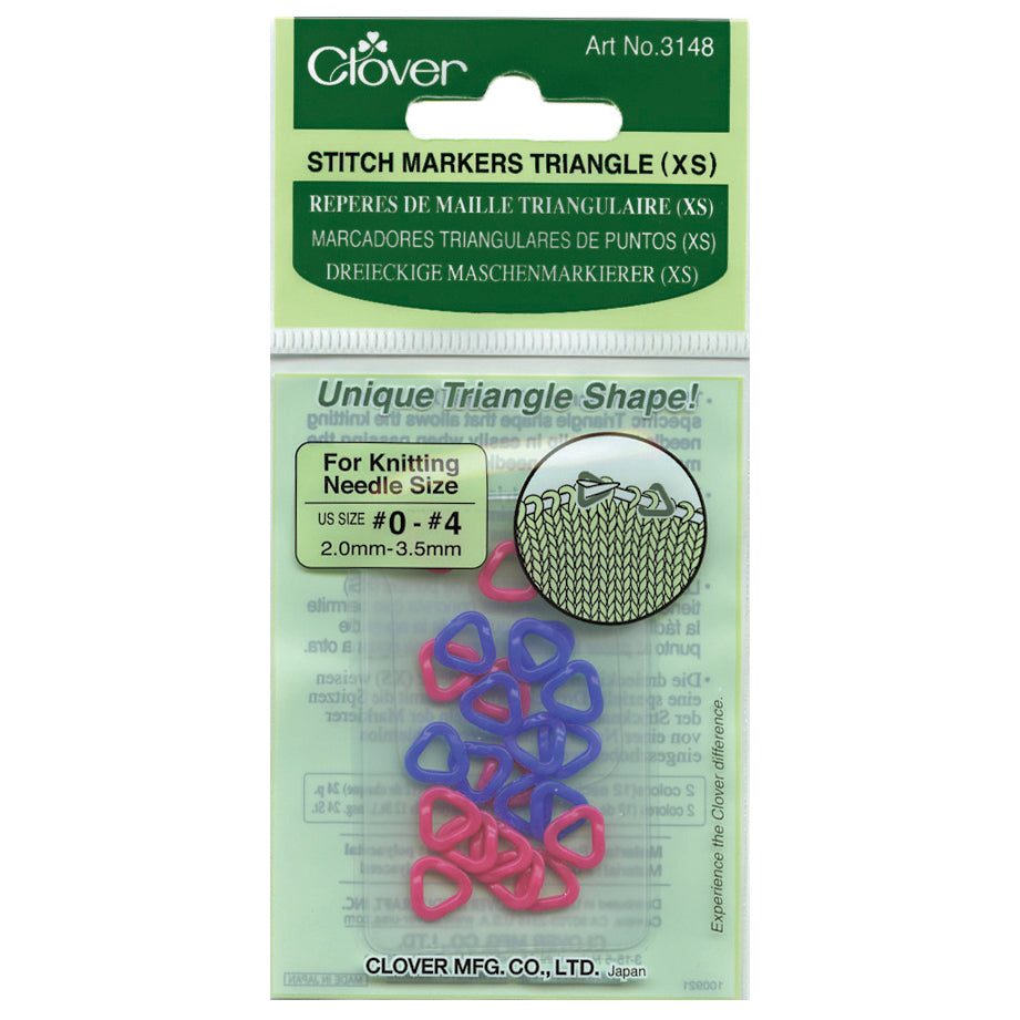Clover extra small triangle stitch markers