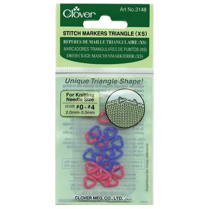 Clover extra small triangle stitch markers