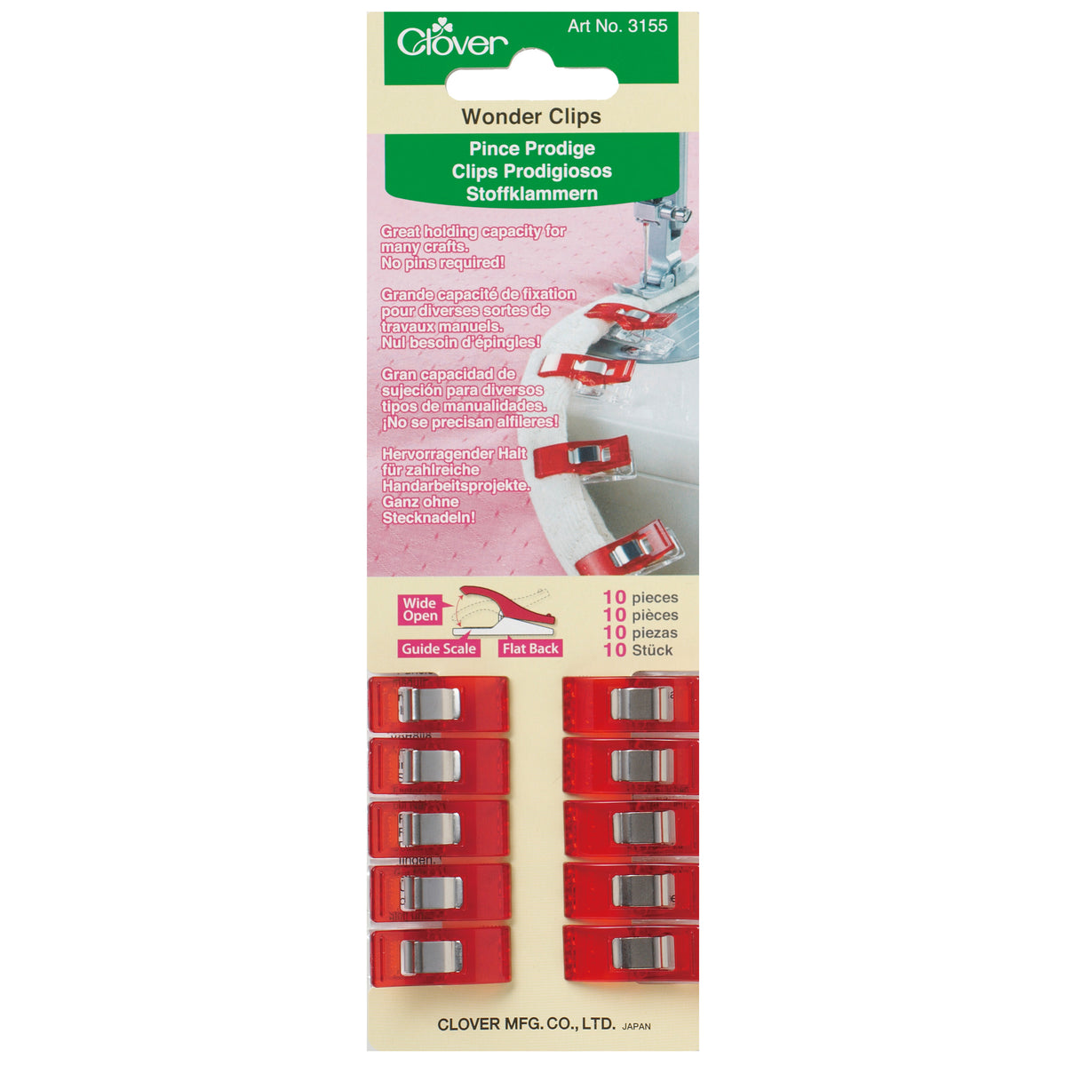 Clover Wonder Clips - 10 Pieces