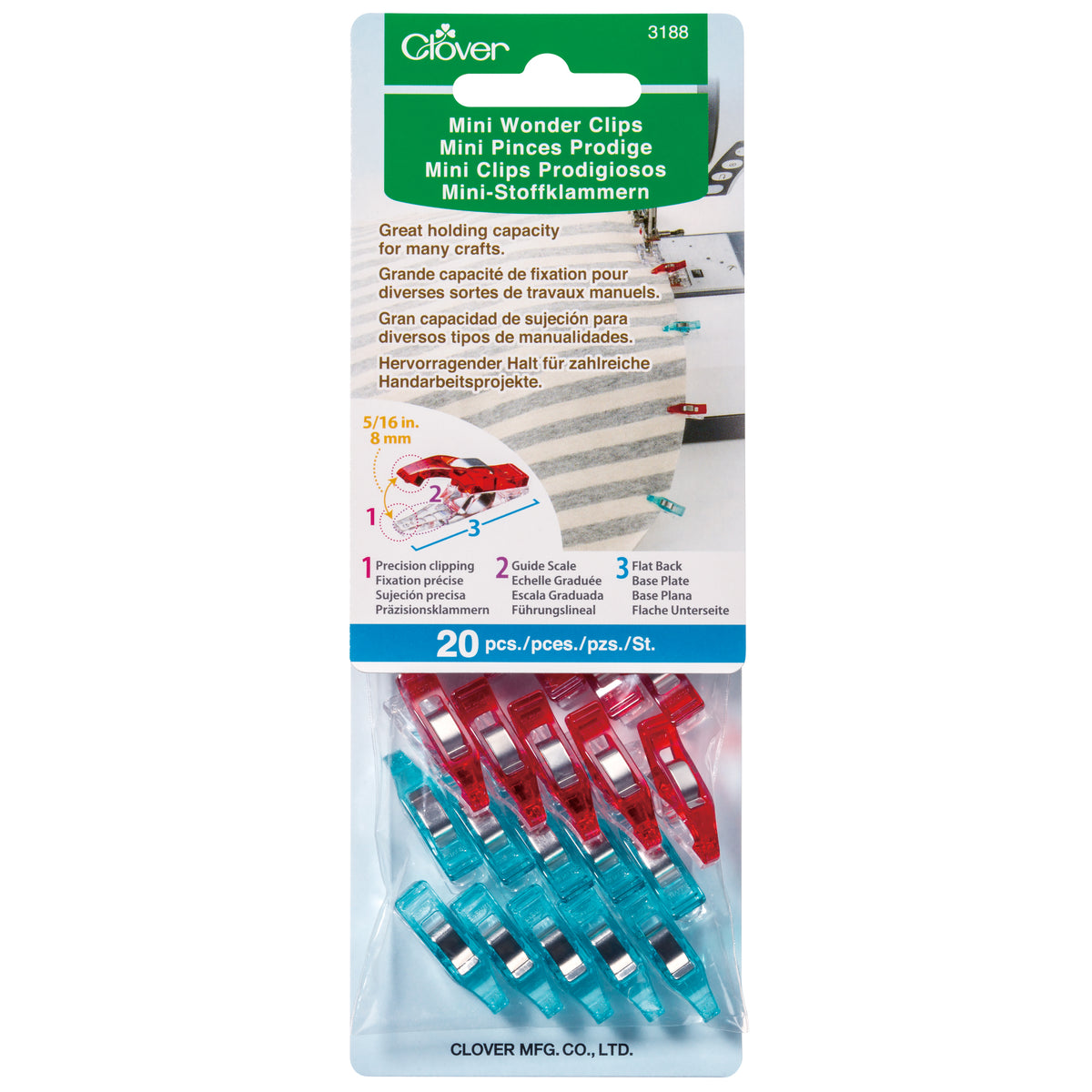 Clover Wonder Clips - Mini - 20 Pieces