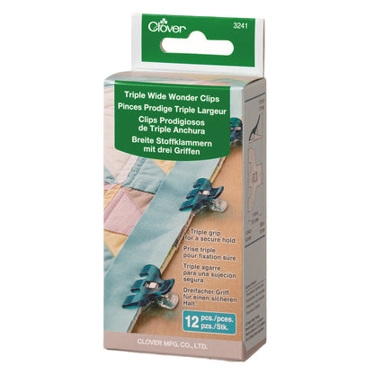 Clover Triple Wide Wonder Clips pack of 12