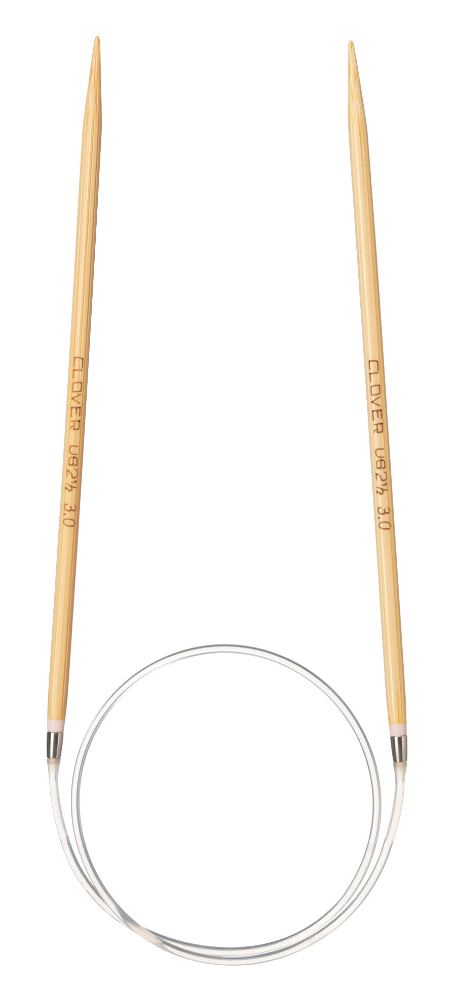 Clover Pro Takumi bamboo circular knitting needle, 3mm