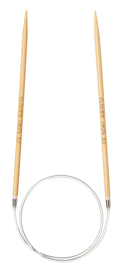 Clover Pro Takumi bamboo circular knitting needle, 3mm