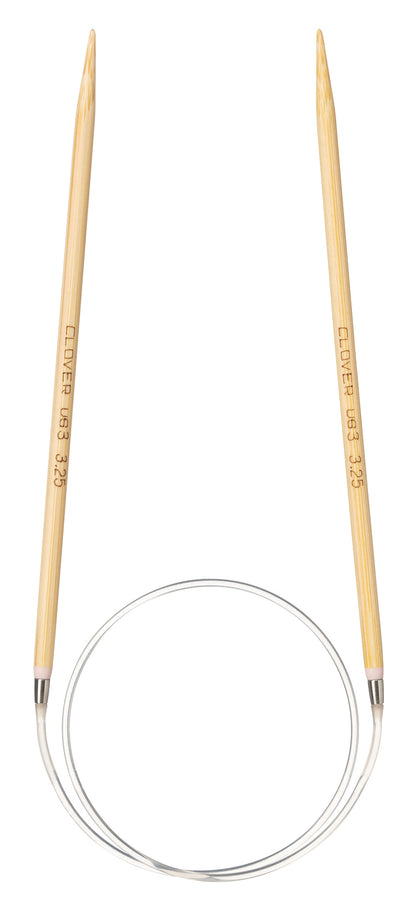 Clover Pro Takumi bamboo circular knitting needle, 3.25mm