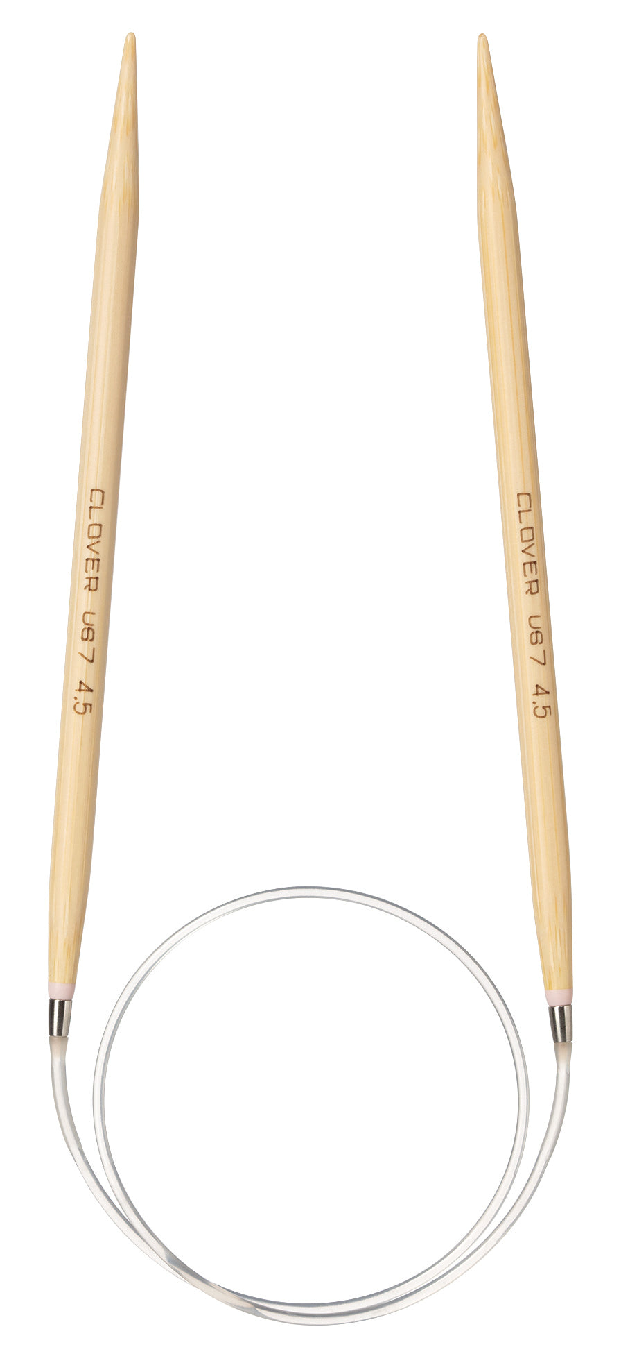 Clover Pro Takumi bamboo circular knitting needle, 4.5mm