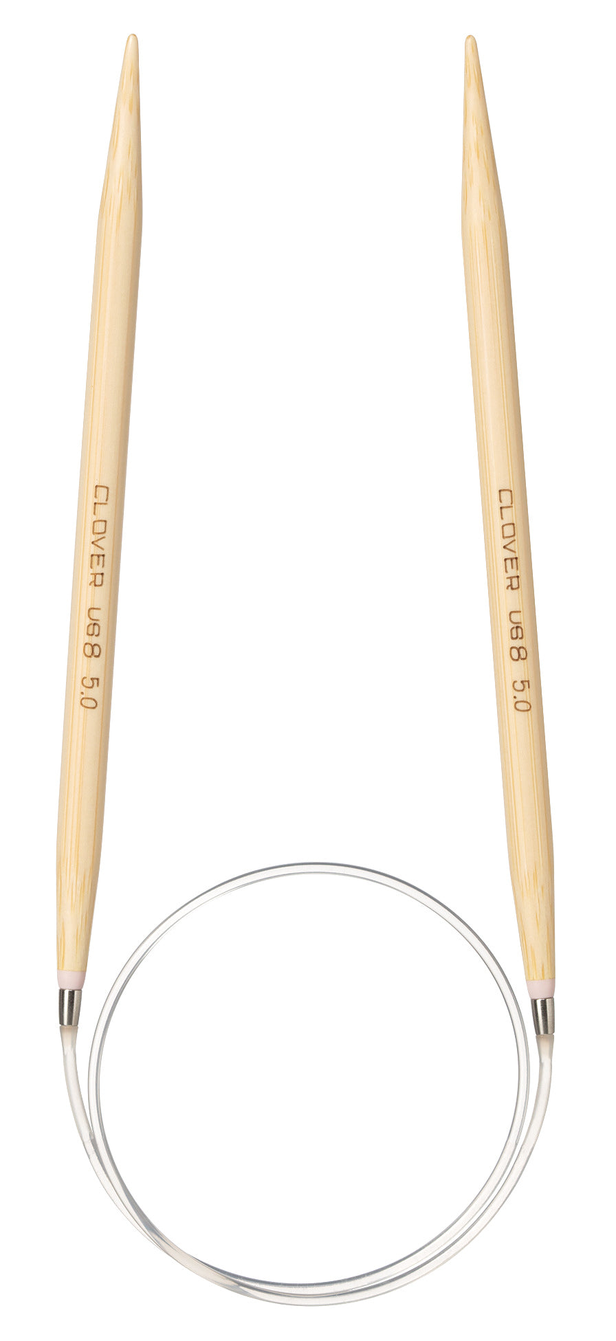 Clover Pro Takumi bamboo circular knitting needle, 5mm