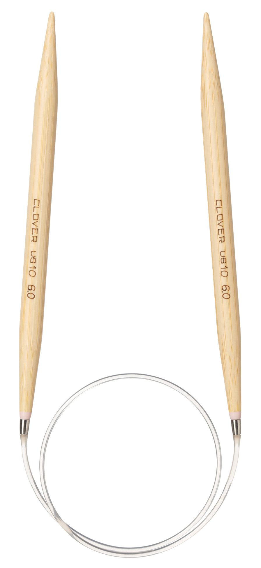 Clover Pro Takumi bamboo circular knitting needle, 6mm