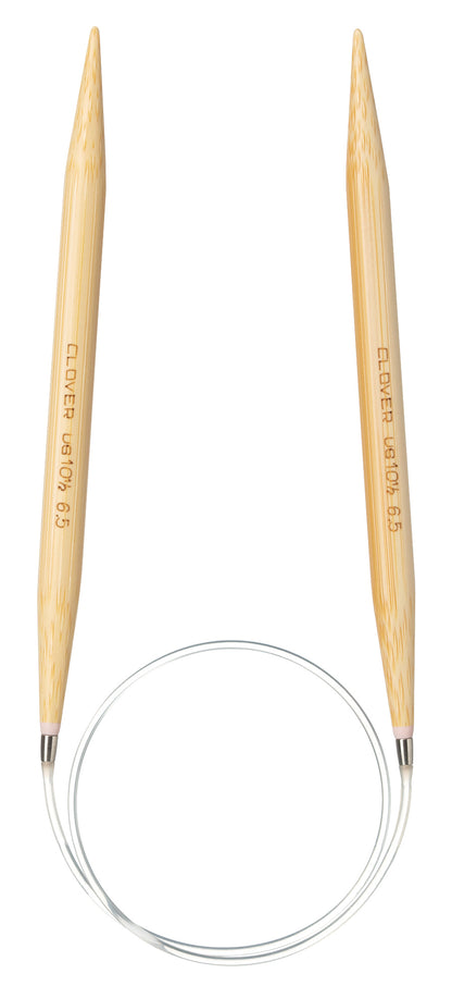 Clover Pro Takumi bamboo circular knitting needle, 6.5mm