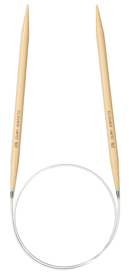 Clover Takumi Pro bamboo circular knitting needle 60cm 6mm in packaging